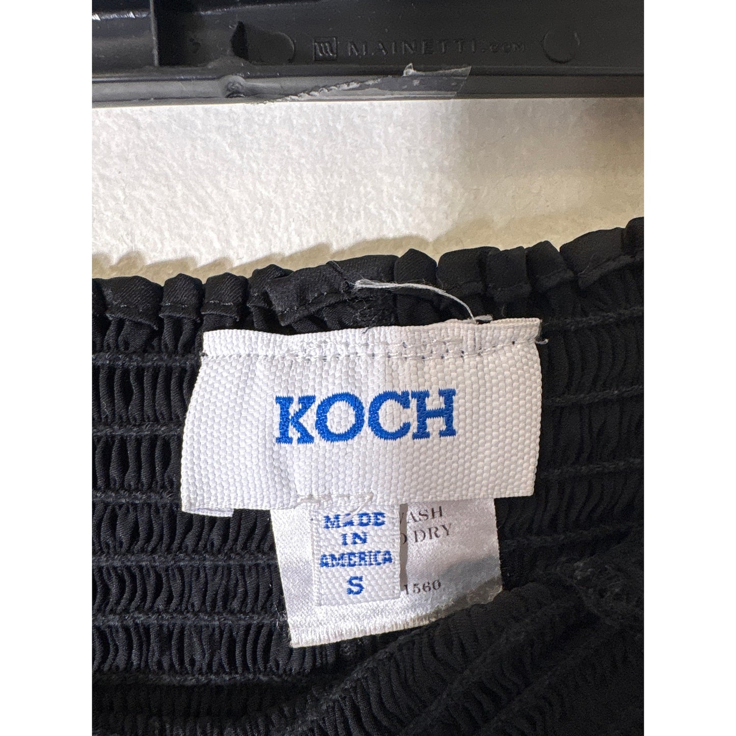 Koch Black Satin High Waist Flowy Shorts Sz S