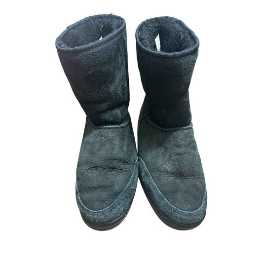 Ugg Black Ultra Short Bootie Sz 6