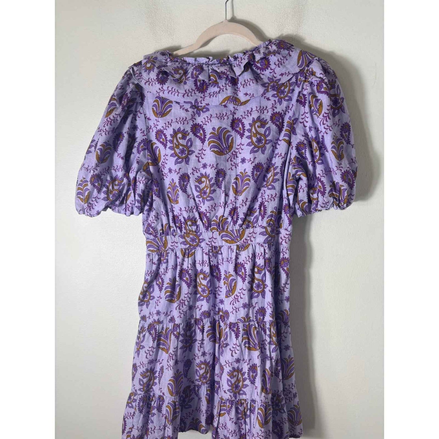 RAHI Lavendar Paisley Mini Dress Sz S