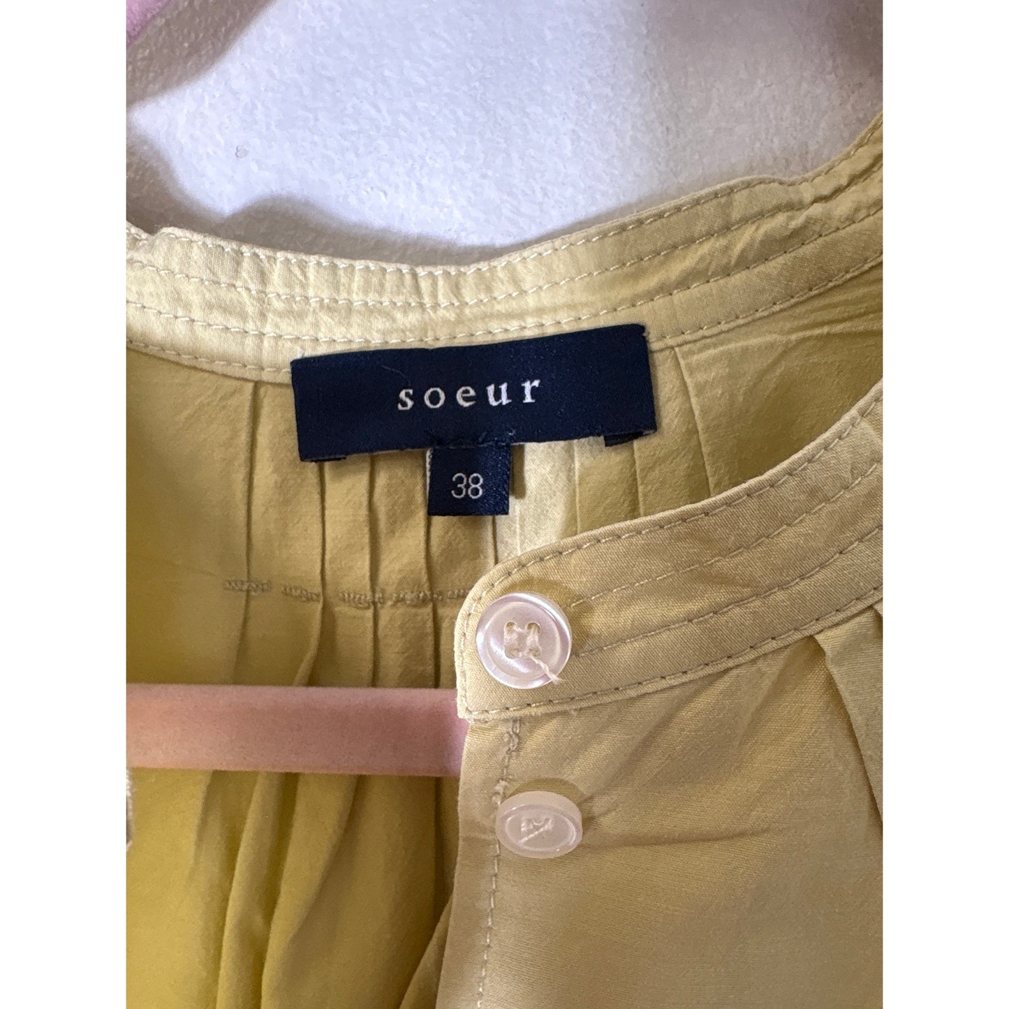 Soeur Butter Cotton Short Sleeve Top Sz 38