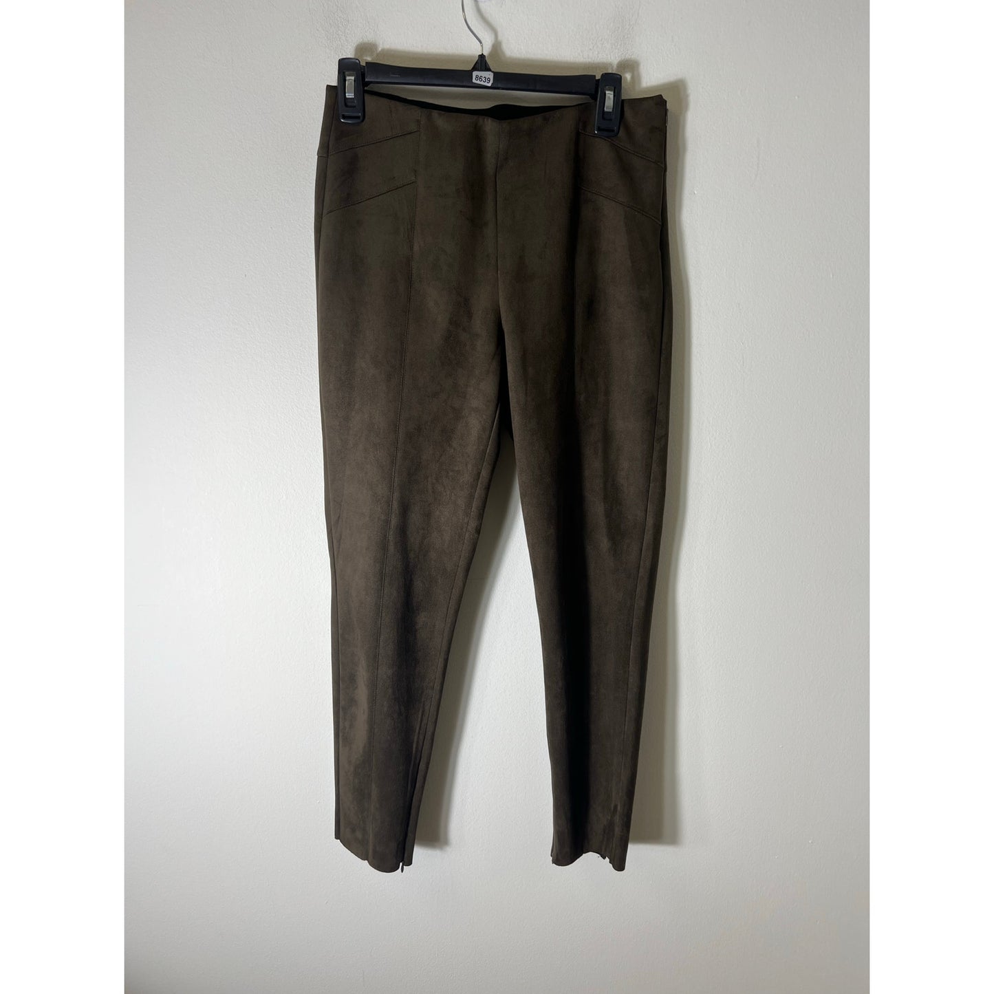 Zara Dark Green Faux Suede LEggings Sz L