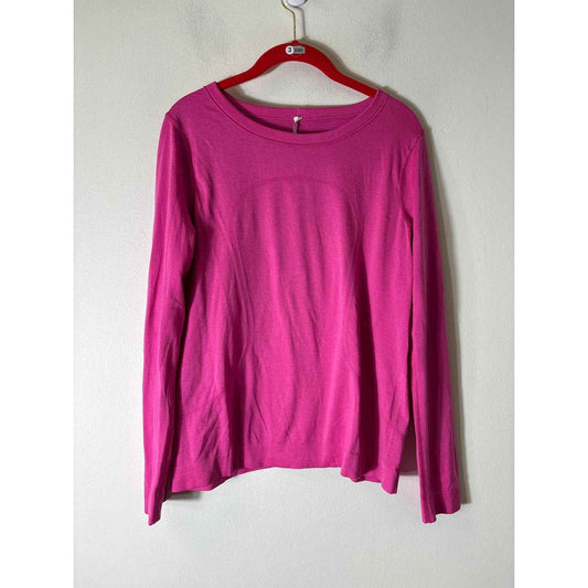 Lululemon Hot Pink Long Sleeve Athletic Top Sz 8