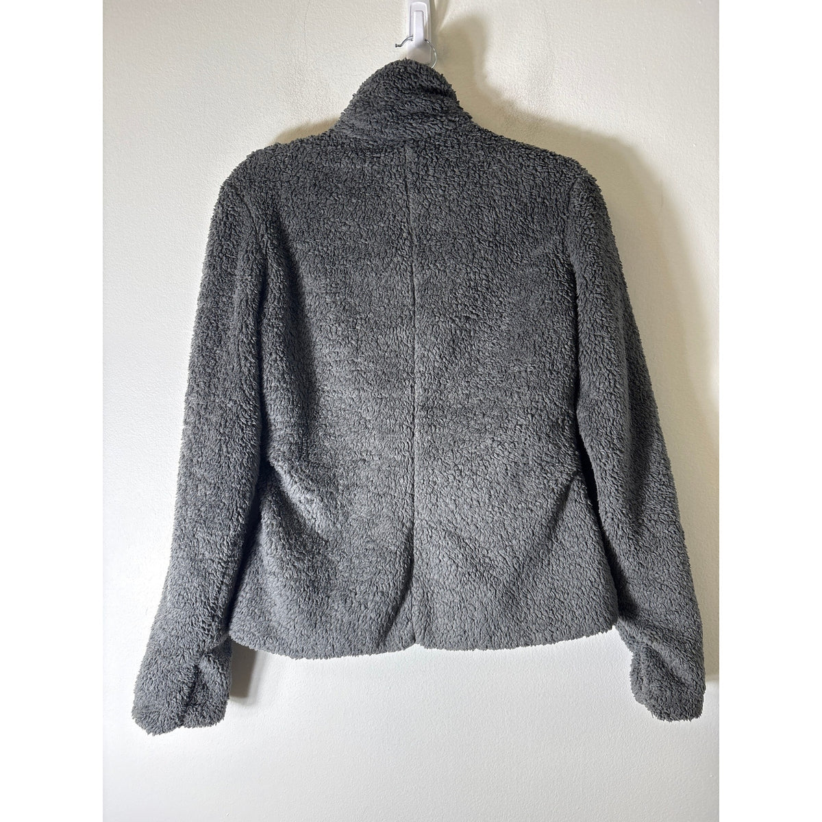 Patagonia Dark Gray Long Sleeve Sherpa Zip Front Jacket Sz M