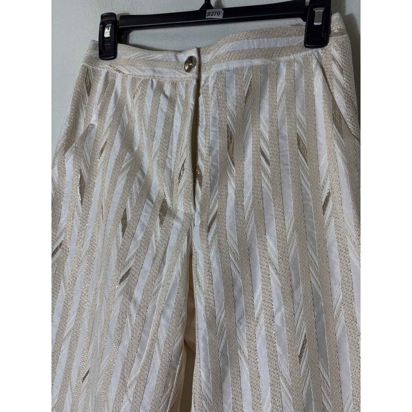 NWT Porridge Clothing Gold Flat Front Pants Sz 4