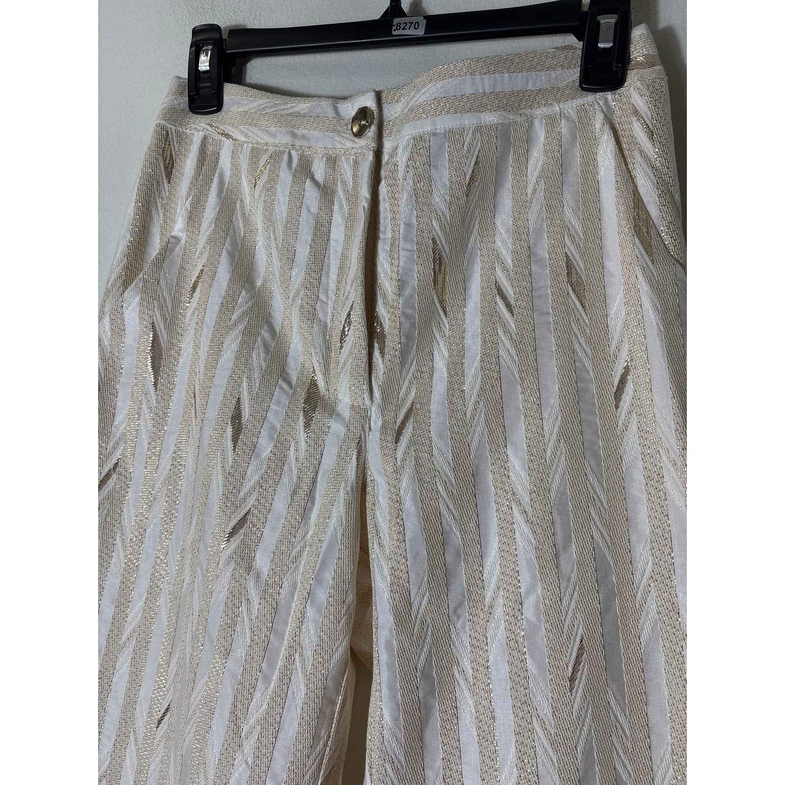 NWT Porridge Clothing Gold Flat Front Pants Sz 4