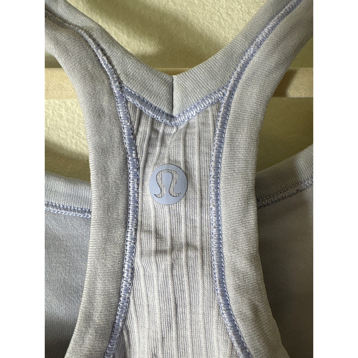 Lululemon Pale Blue Ribbed Racerback Tank Sz S