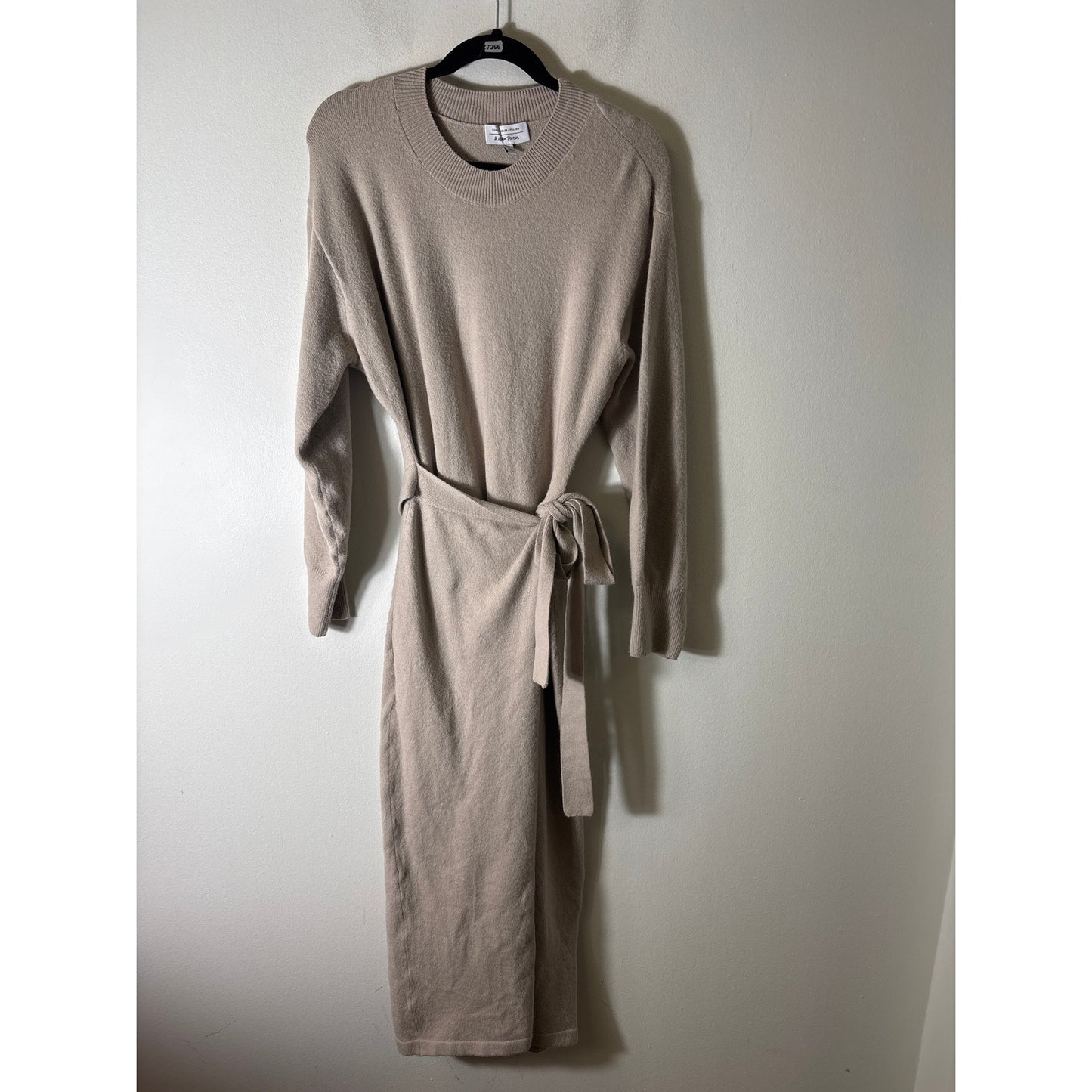 Los Angeles Atelier & Other Stories Tan Wrap Sweater Dress Sz S
