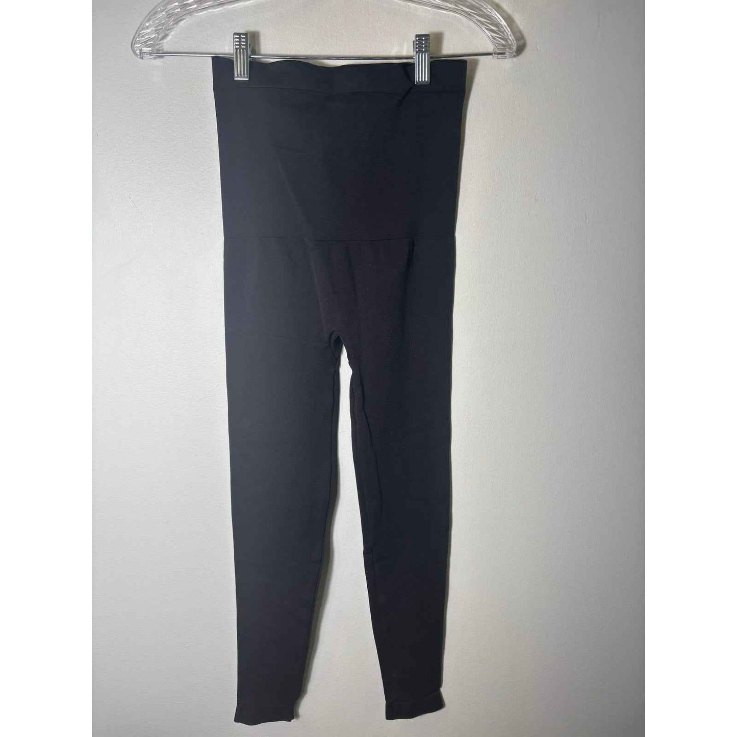 NWT Spanx Black High Waisted Lamn Leggings Sz M