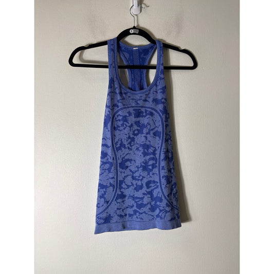 Lululemon Bright Blue Racerback Athletic Tank Sz 4
