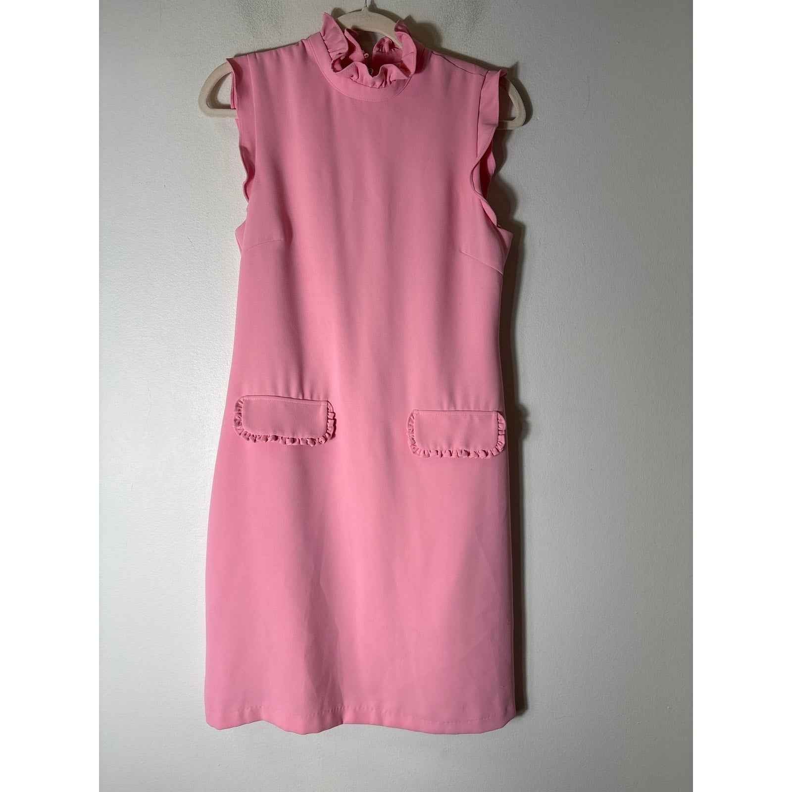 Julie Brown NYC Bubble Gum Pink Sleeveless Knee Length Dress Sz 4