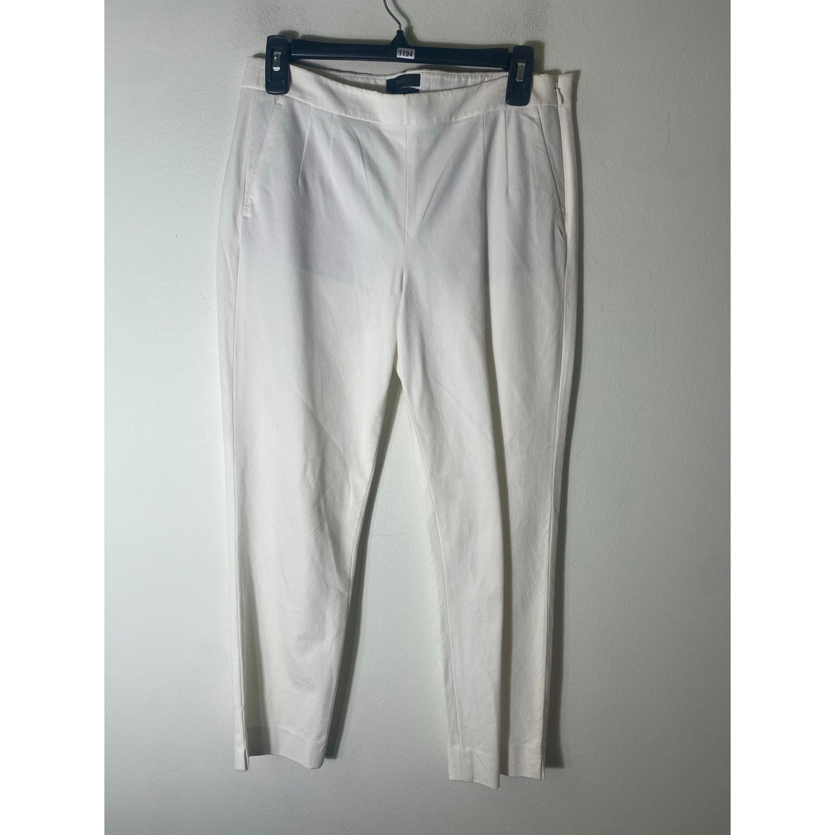 J. Crew Off White "Martie" Straight Leg Flat Front Ankle Pants Sz 6