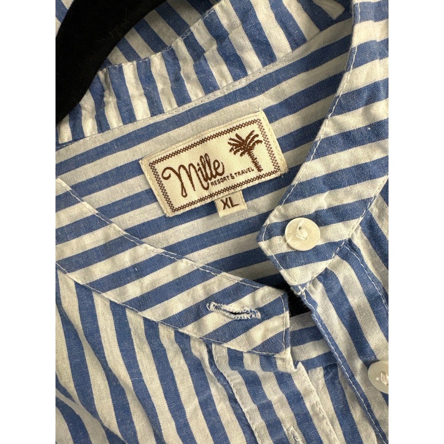 Millie Blue and White Stripe Coverup Sz XL