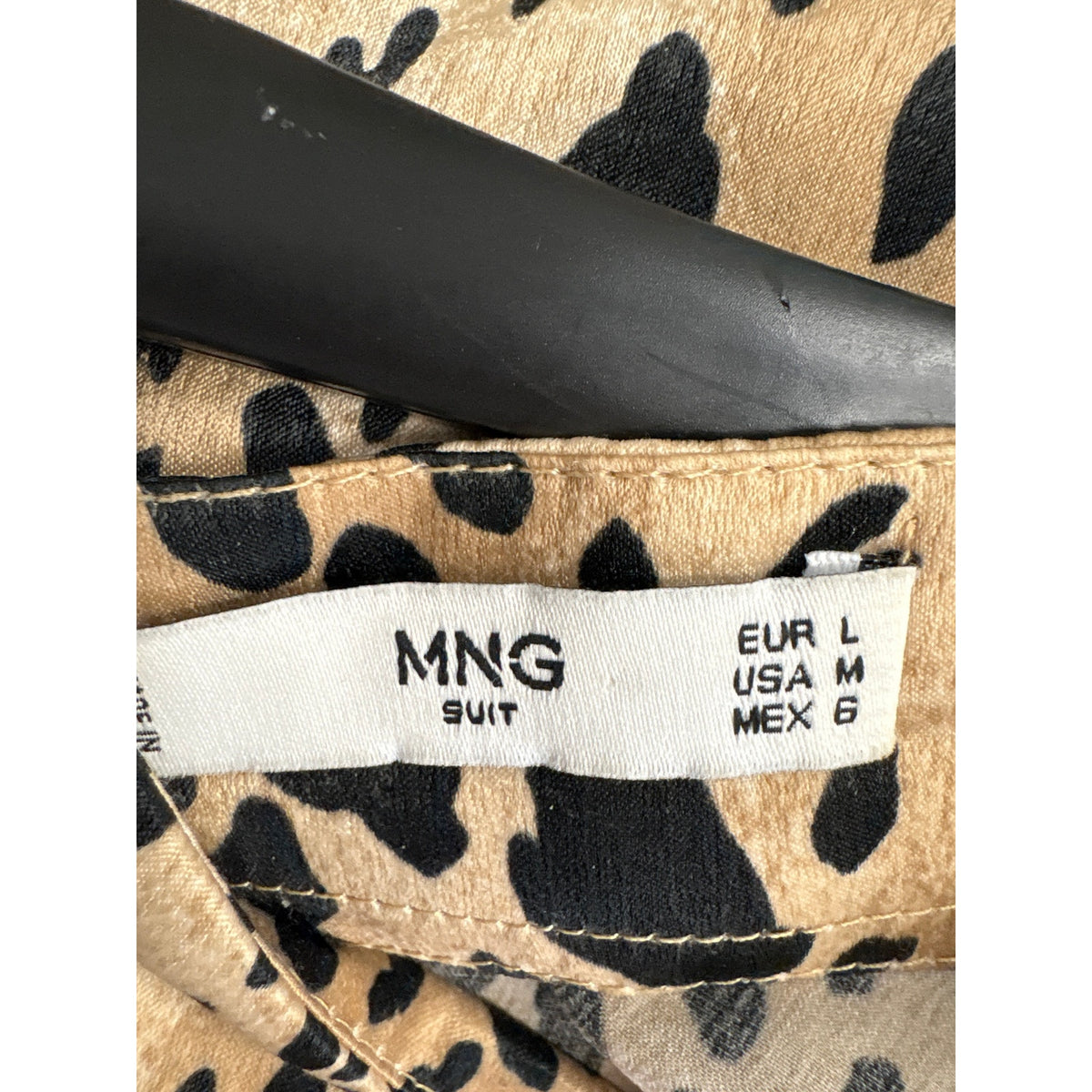 MNG Tan Cheetah Print Back Zip Maxi Skirt Sz M