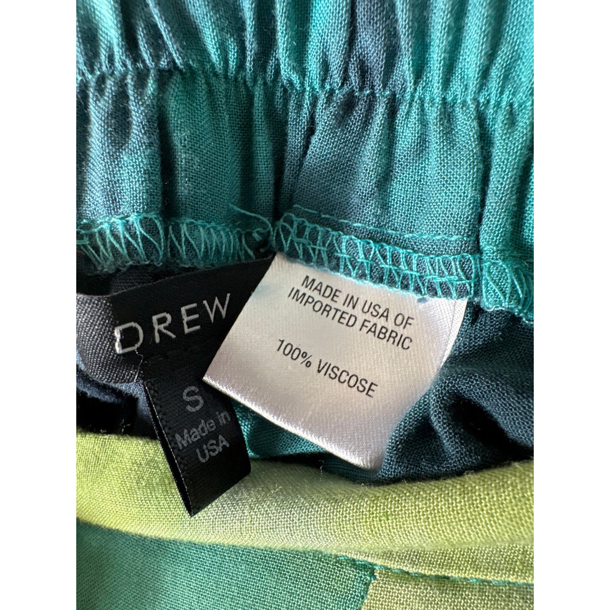 Drew Green and Blue Tie Dye Pants Sz S