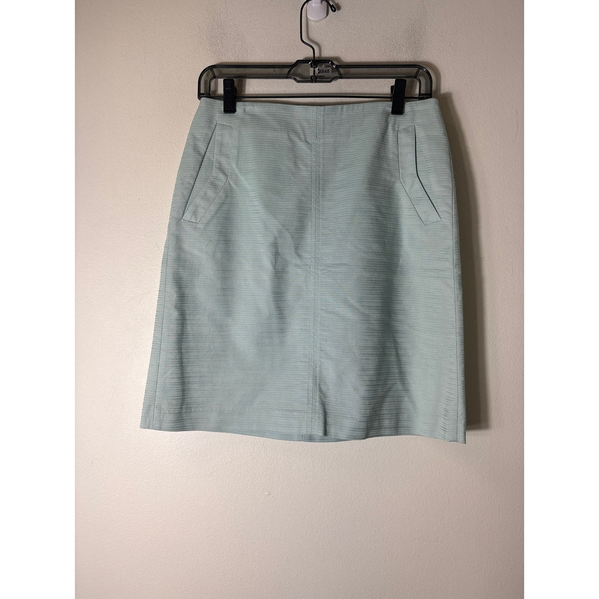 NWT Ann Taylor Sea Foam Green Knee Length Pencil Skirt Sz 0