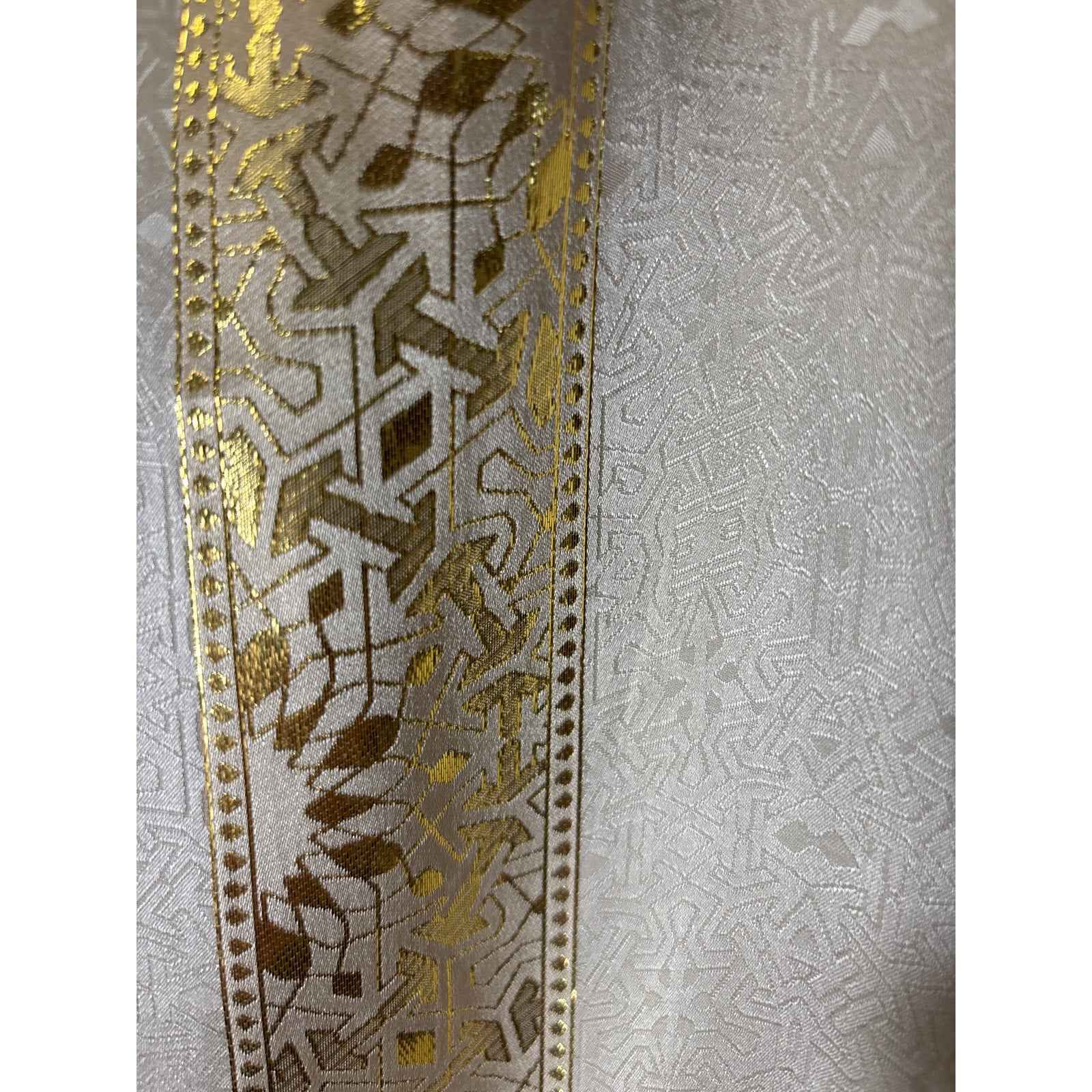 Rachel Zoe Silk Metallic Jacquard Boho Tunic Dress 6