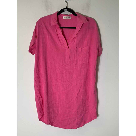 Pants Store Bright Pink Tunic Dress Sz S
