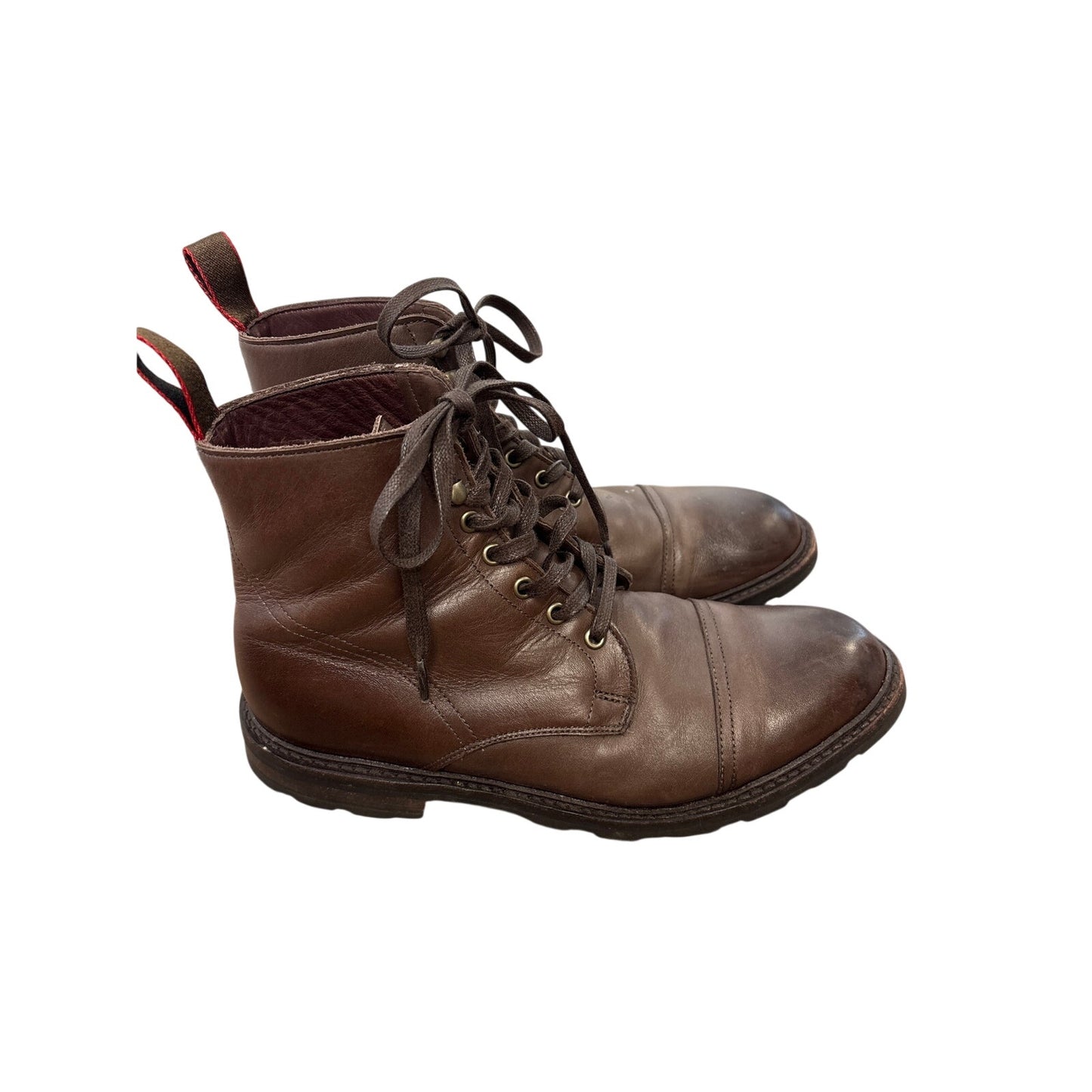Mens Allen Edmond Vibram Leather Boots Sz 8.5