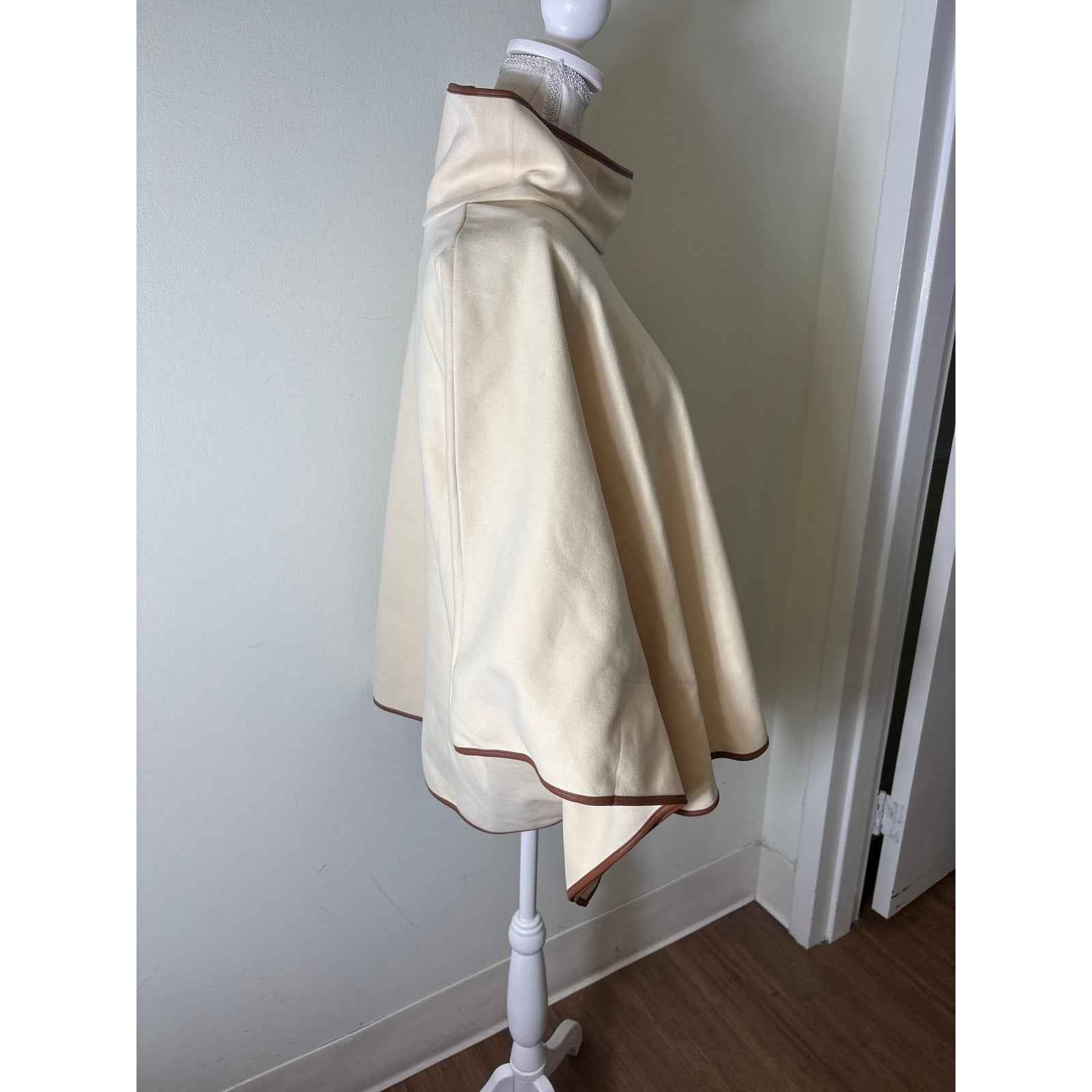 NWT Tuckernuck Off White Mock Neck Poncho Sz OS