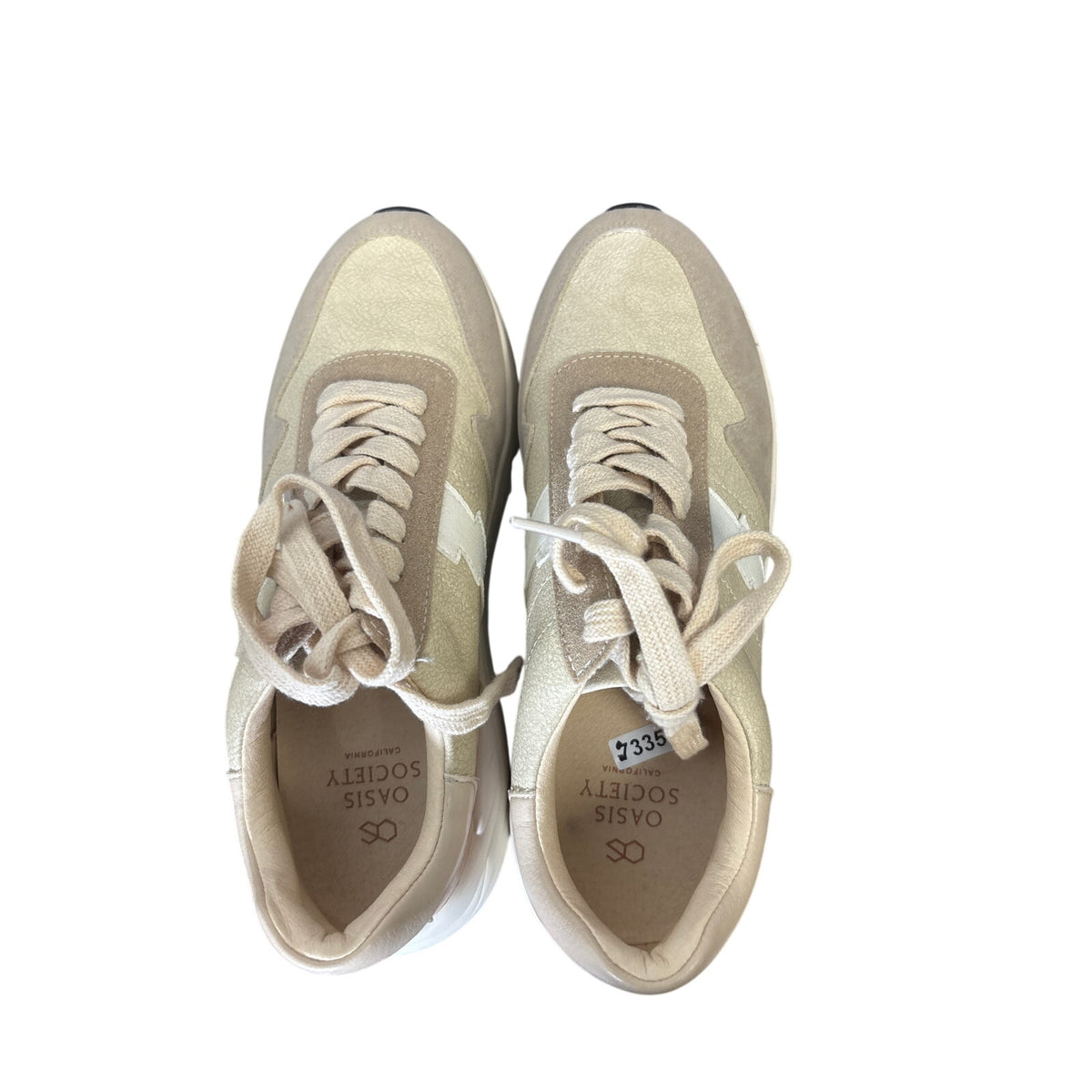 NWOB Oasis Society Off White Lace Up Fashion Sneaker Sz 6