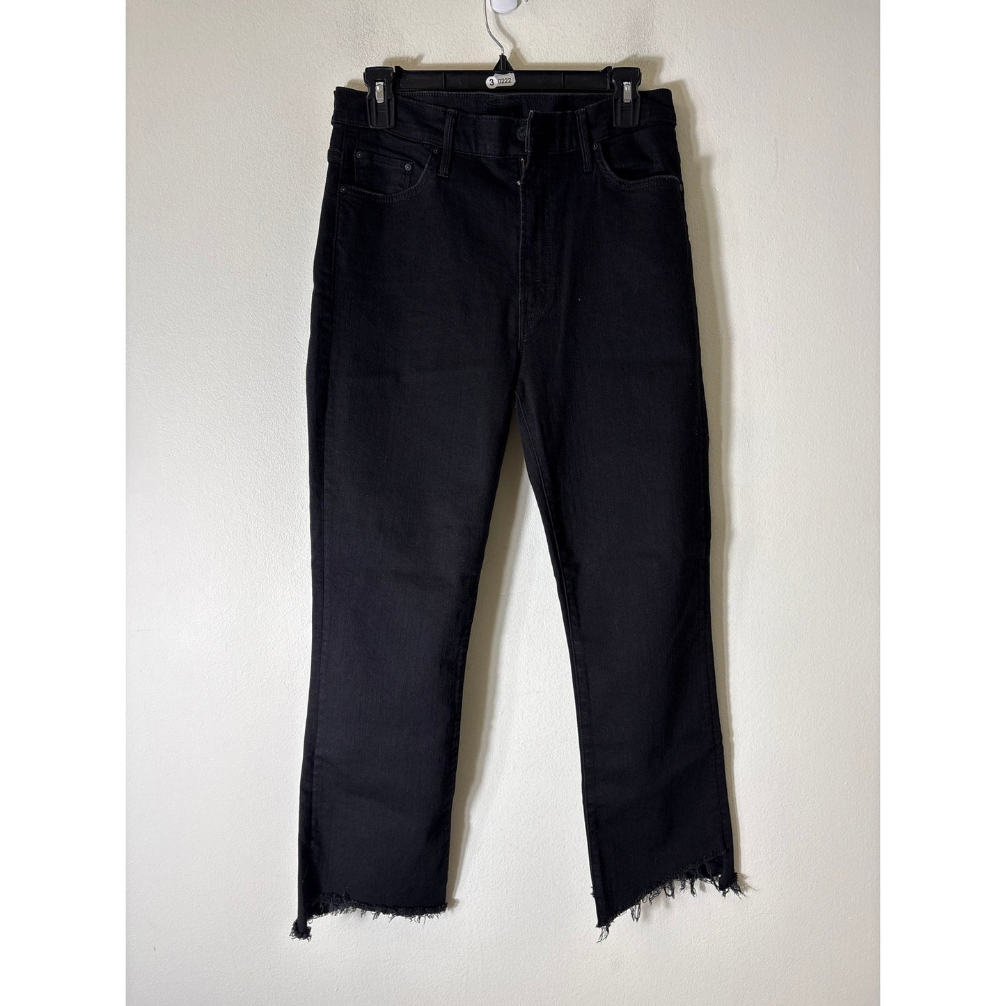 Mother Black The Insider Crop Two Step Fray Sz 32