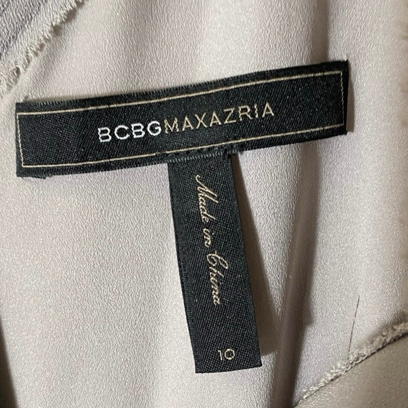BCBG Maxazria  Gray Sleeveless Knee Length Cocktail Dress Sz 10