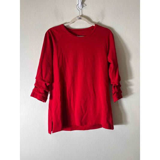 ELI red Long SLeeve Tee Sz M