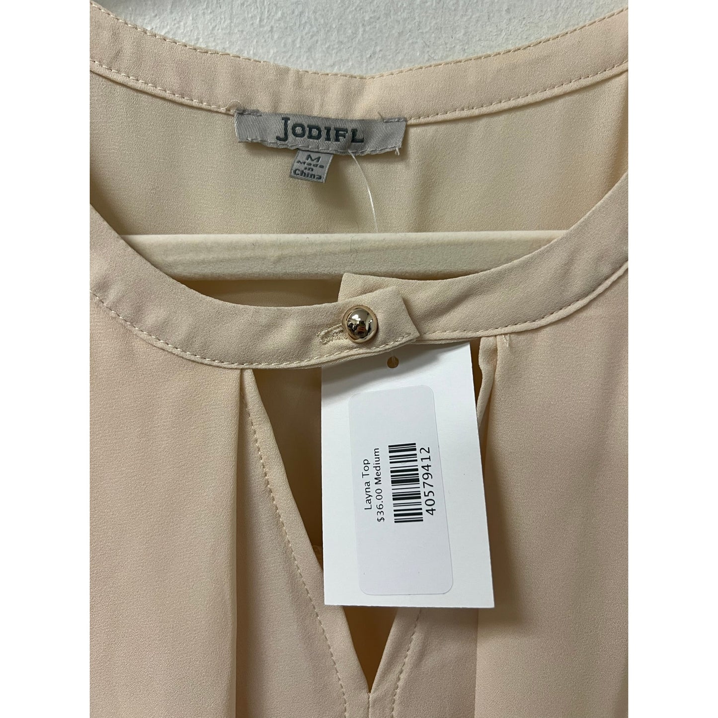 NWT Jodiful Cream Layna Top Sz M