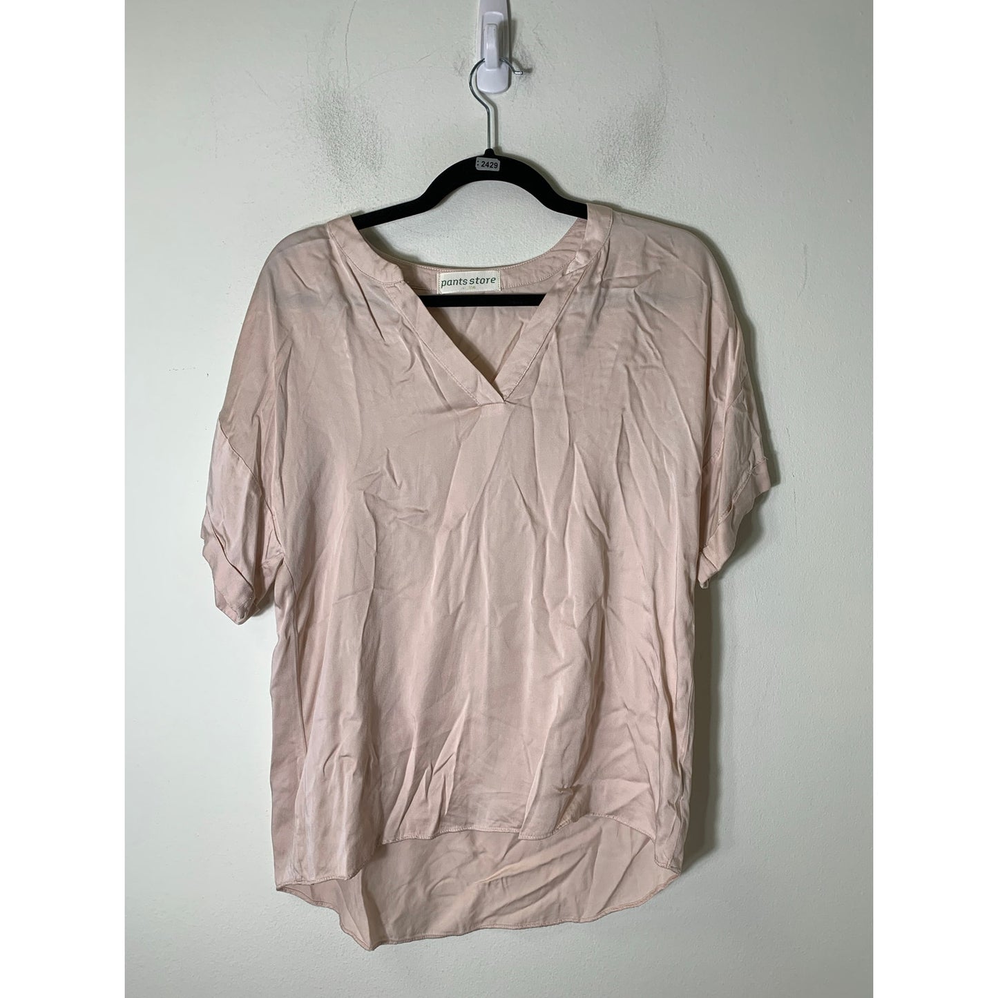 Pants Store Pink Short Sleeve Top Sz S