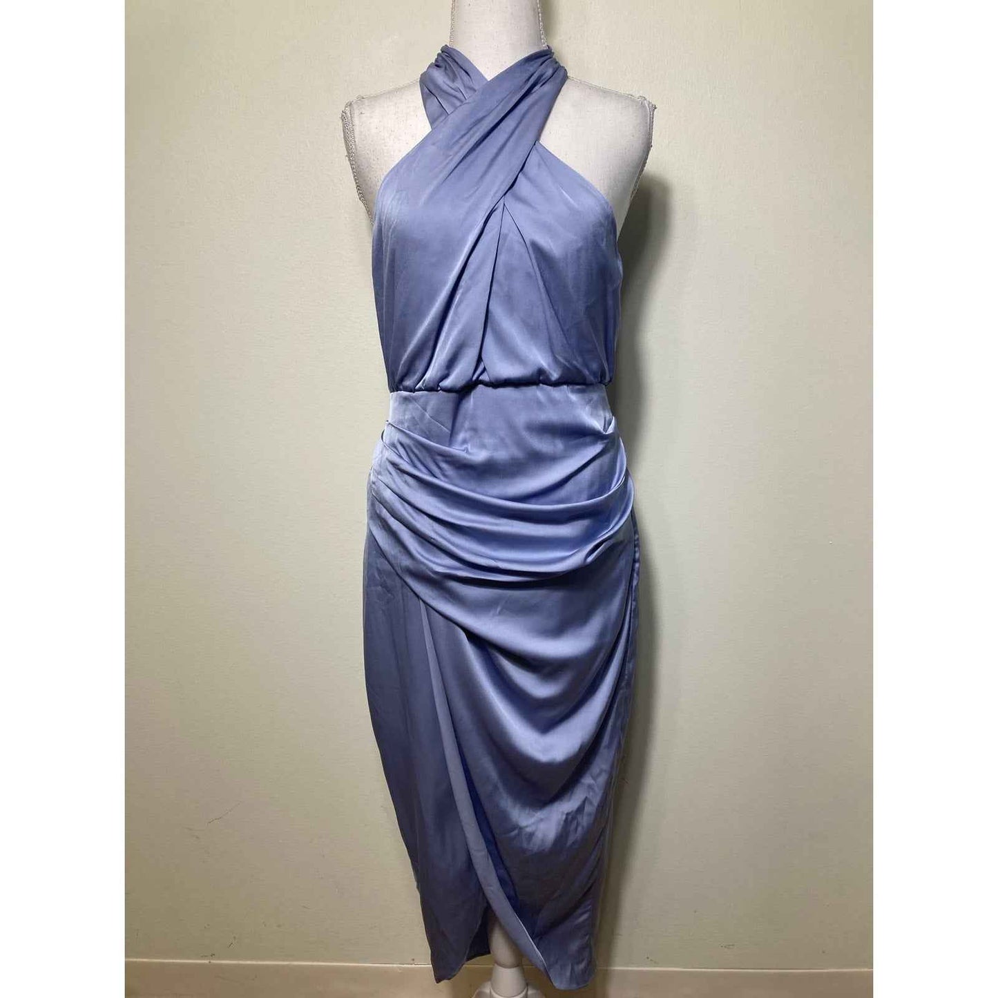 Do + Be Navy Blue Smocked Waist Mini Dress Sz M