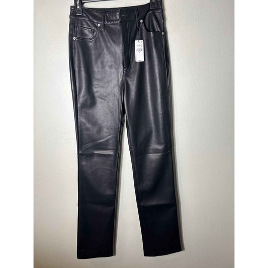 NWT Express Black Faux Leather Pants Sz 4
