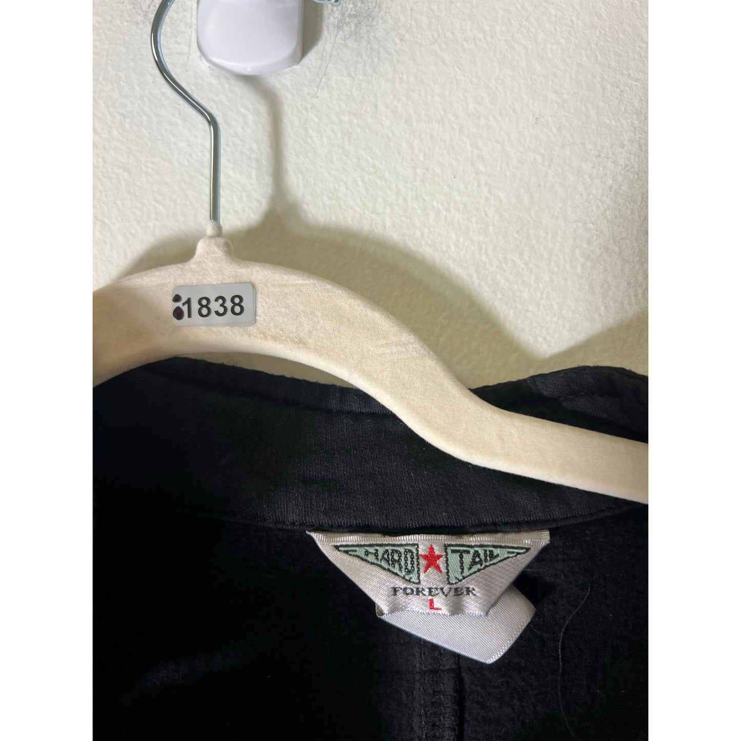 Hard Tail Black Buttoned Jacket/Blazer Sz L