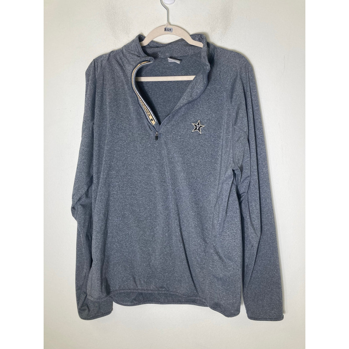 Men's Level Wear Gray Long Sleeve "Vanderbilt" Performance Style Shirt Sz L