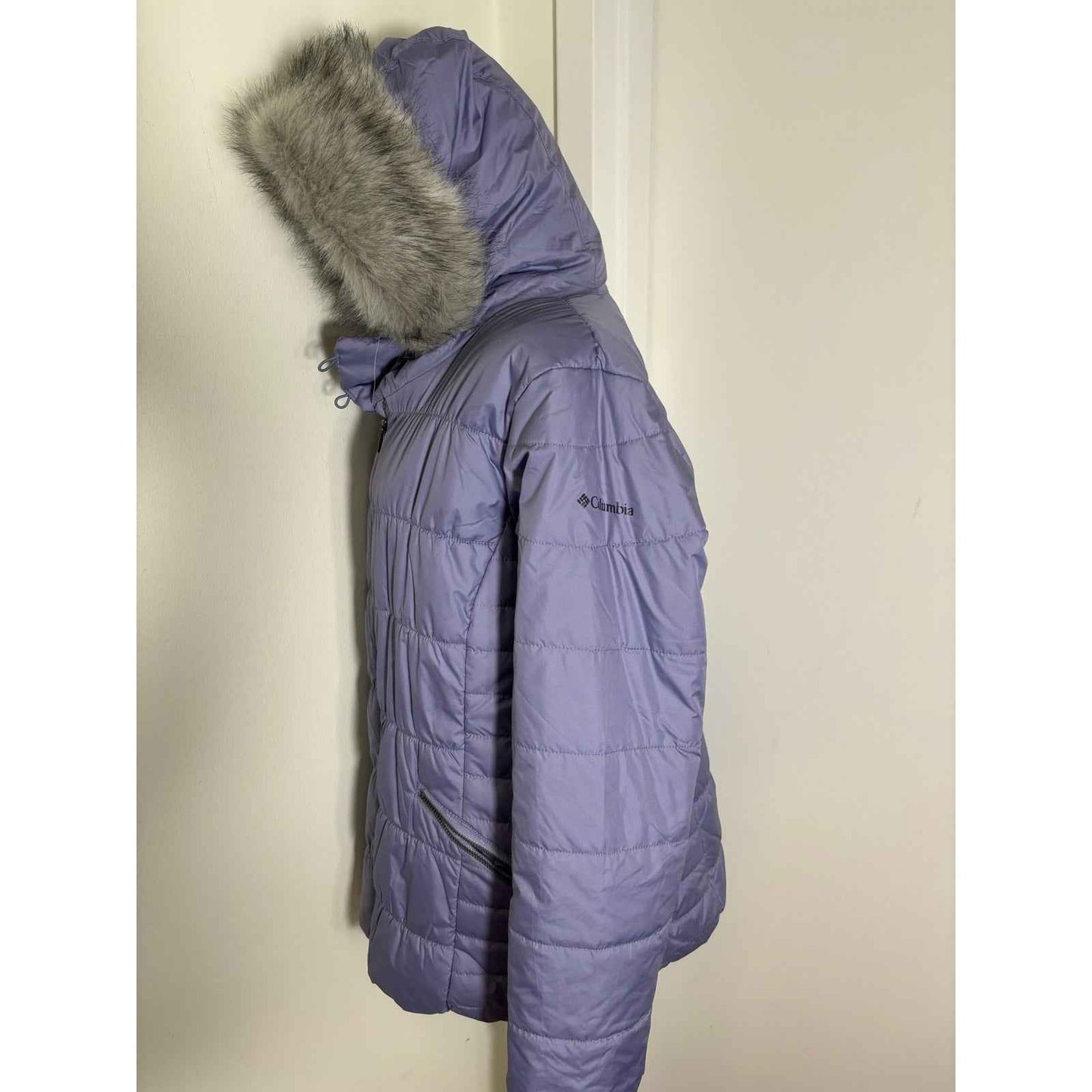 Columbia Perwinkle Hooded Puffer Jacket Sz L