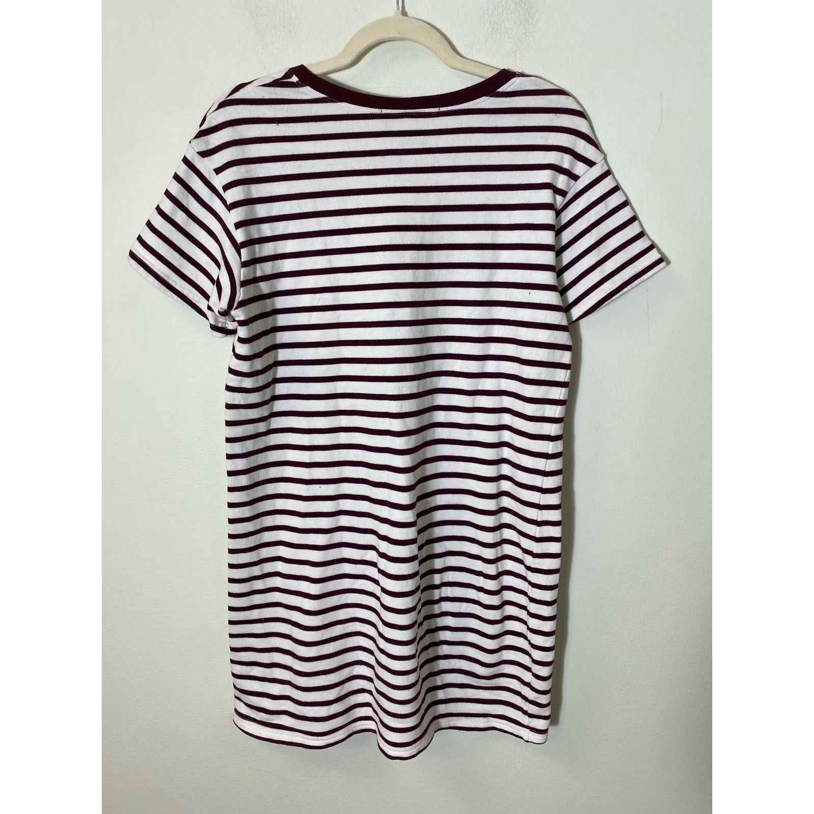 The Fifth Maroon/White Terry Mini Dress Sz S