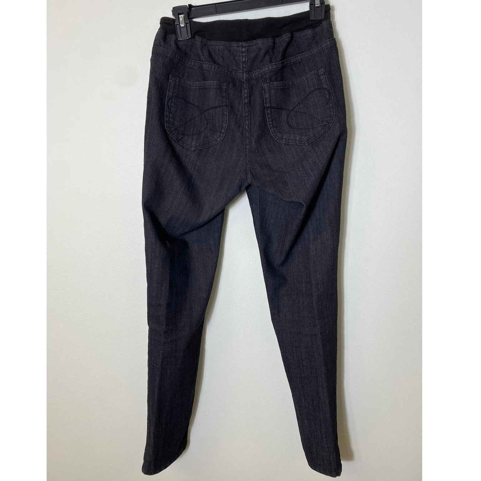 Chico's Platinum Jegging Stretch Gray Skinny Jeans Sz 0 (reg 4)