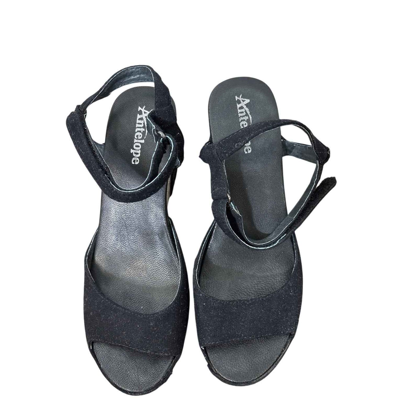 Antelop Black Wedges Sz 38