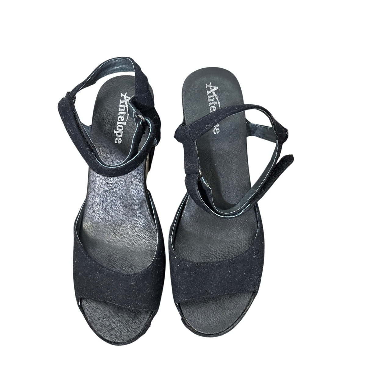 Antelop Black Wedges Sz 38
