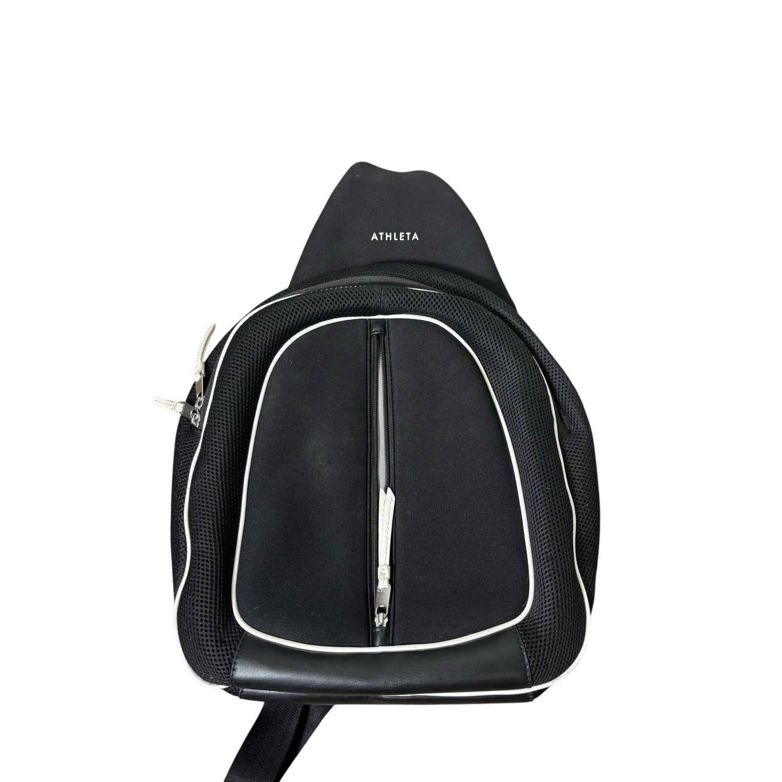 Athleta Black Neoprene Cross Body Athletic Bag