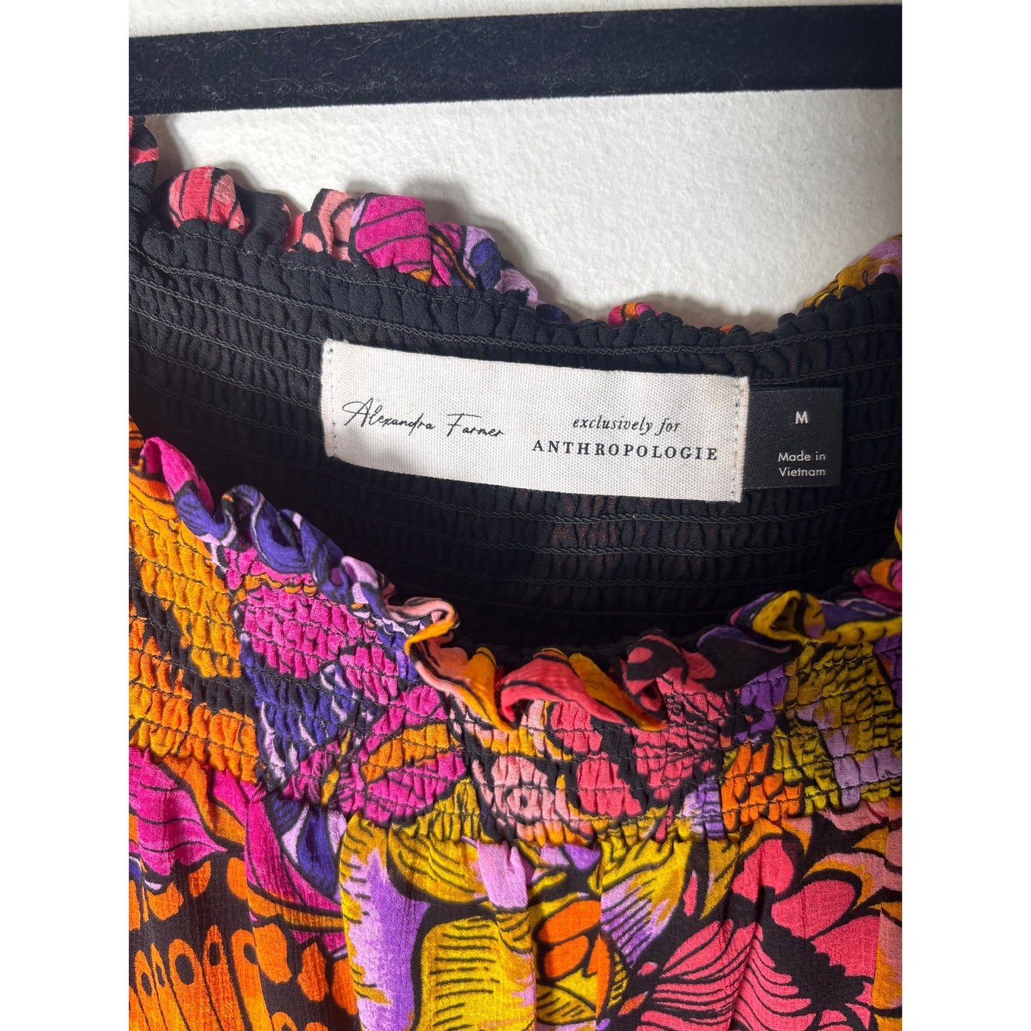 Anthropologie Butterfly Blouse Sz M