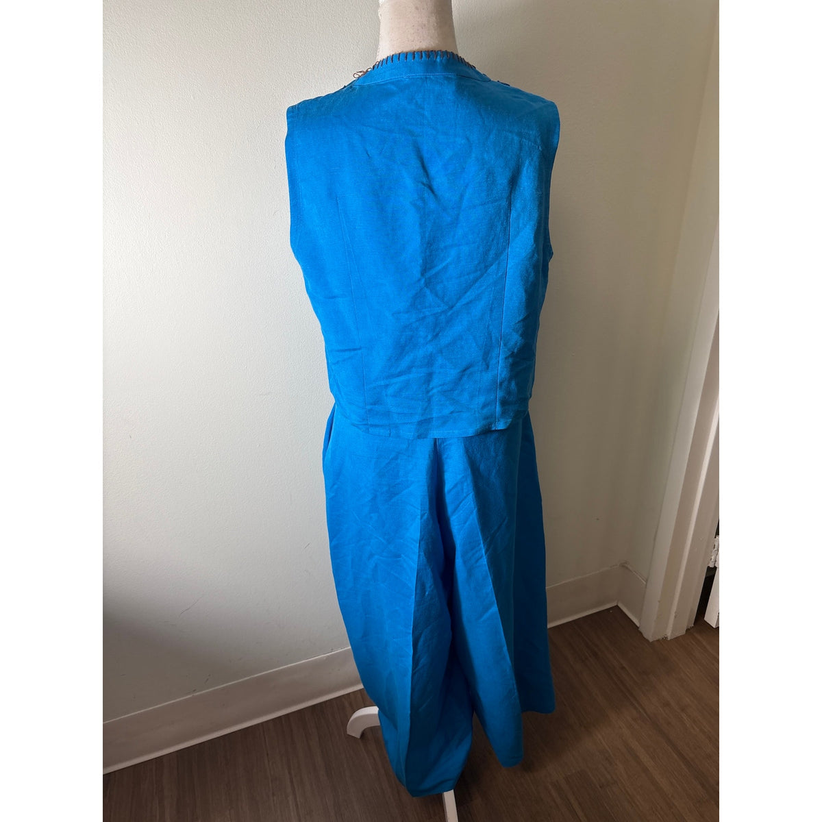 Hunter Bell Bright Blue Sleeveless 2 Piece Pants Set Sz 6