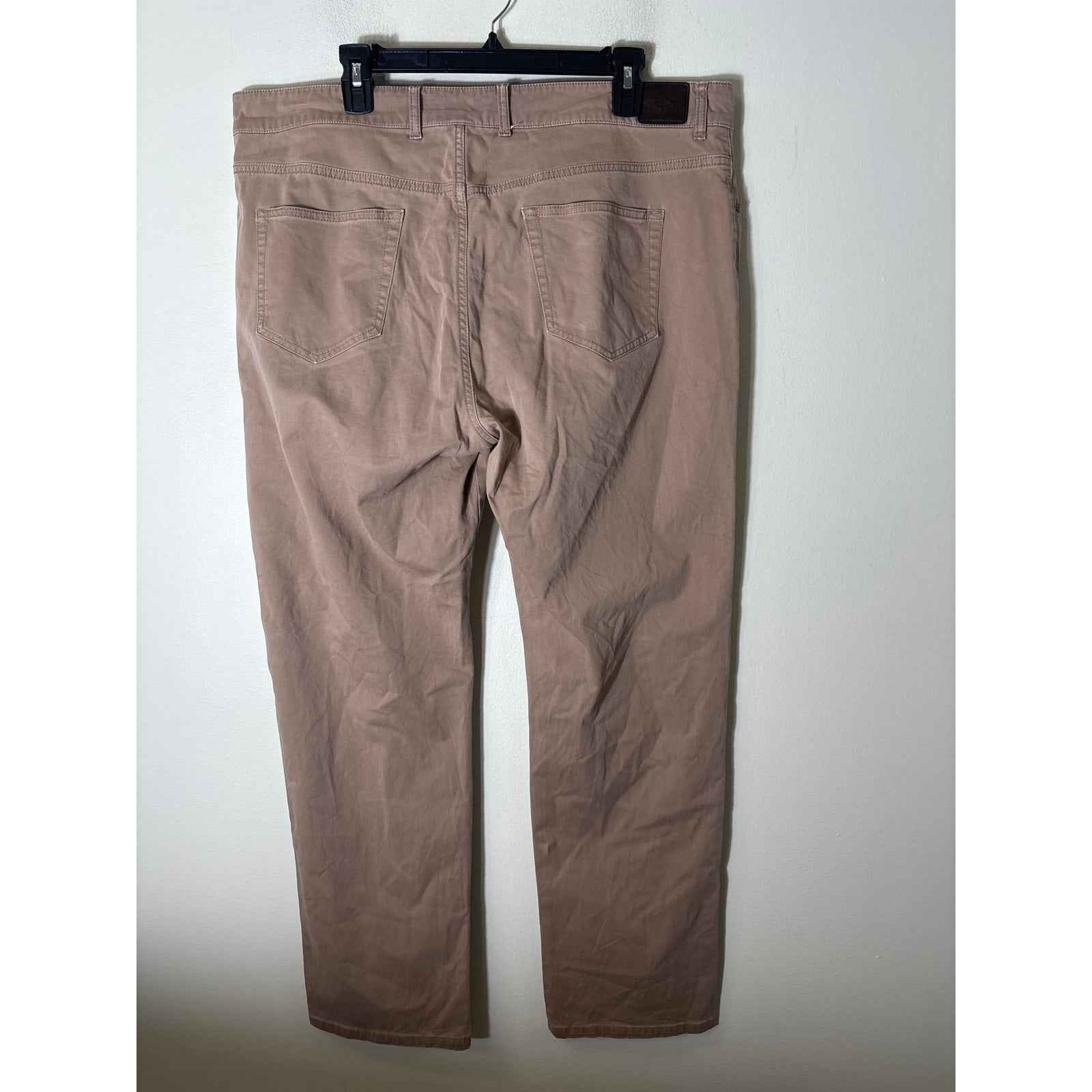 Men's Peter Millar Tan/Khaki Flat Front Cotton Chinos Sz 40x32
