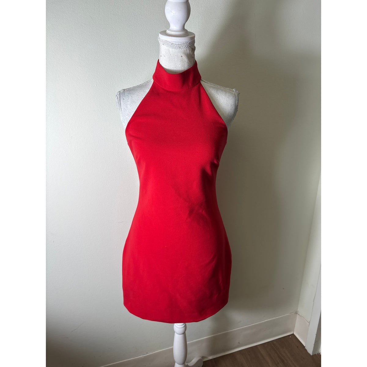 Likely Red Halter Cocktail Dress Sz 4