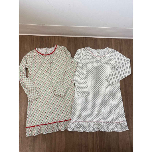 Girls Bundle of 2 Lila and Hayes Christmas Tree Night Gowns Sz 10