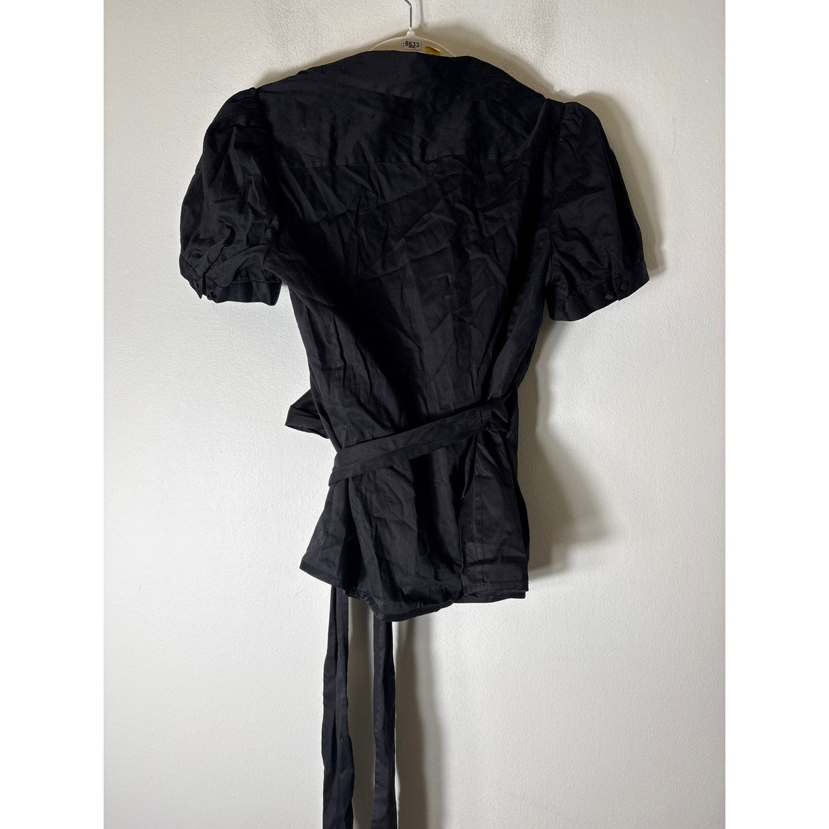 Banana Republic Black wrap shirt Sz