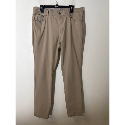Men's Mobley and Sons Khaki Commuter Pants with 33.5 Inseam Sz 36