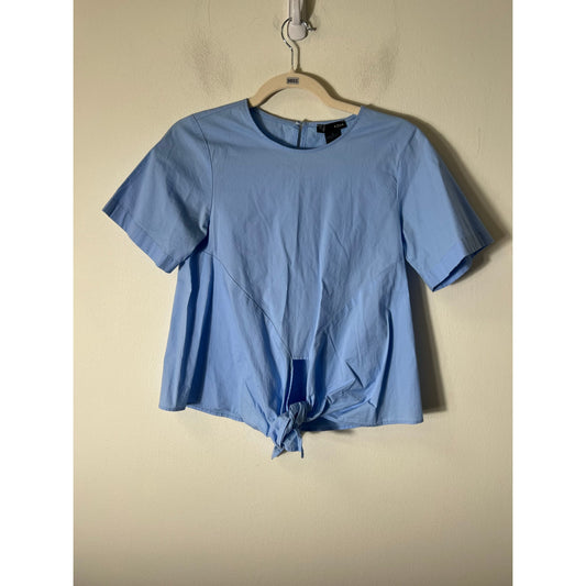 Aqua Light Blue Short Sleeve Top Sz S