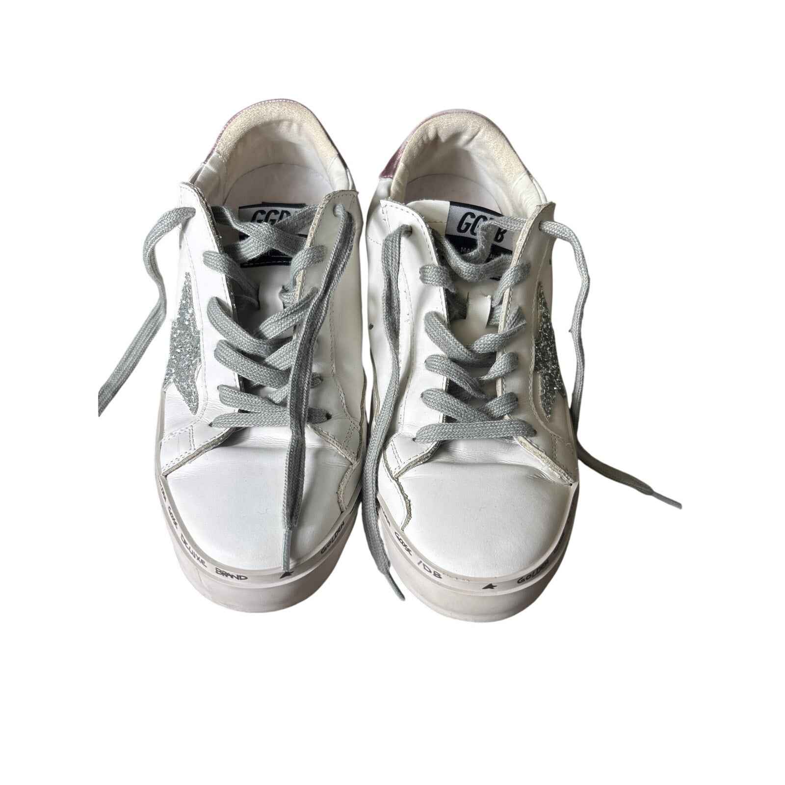 Golden Goose White Hi Star Fashion Sneakers Sz 8