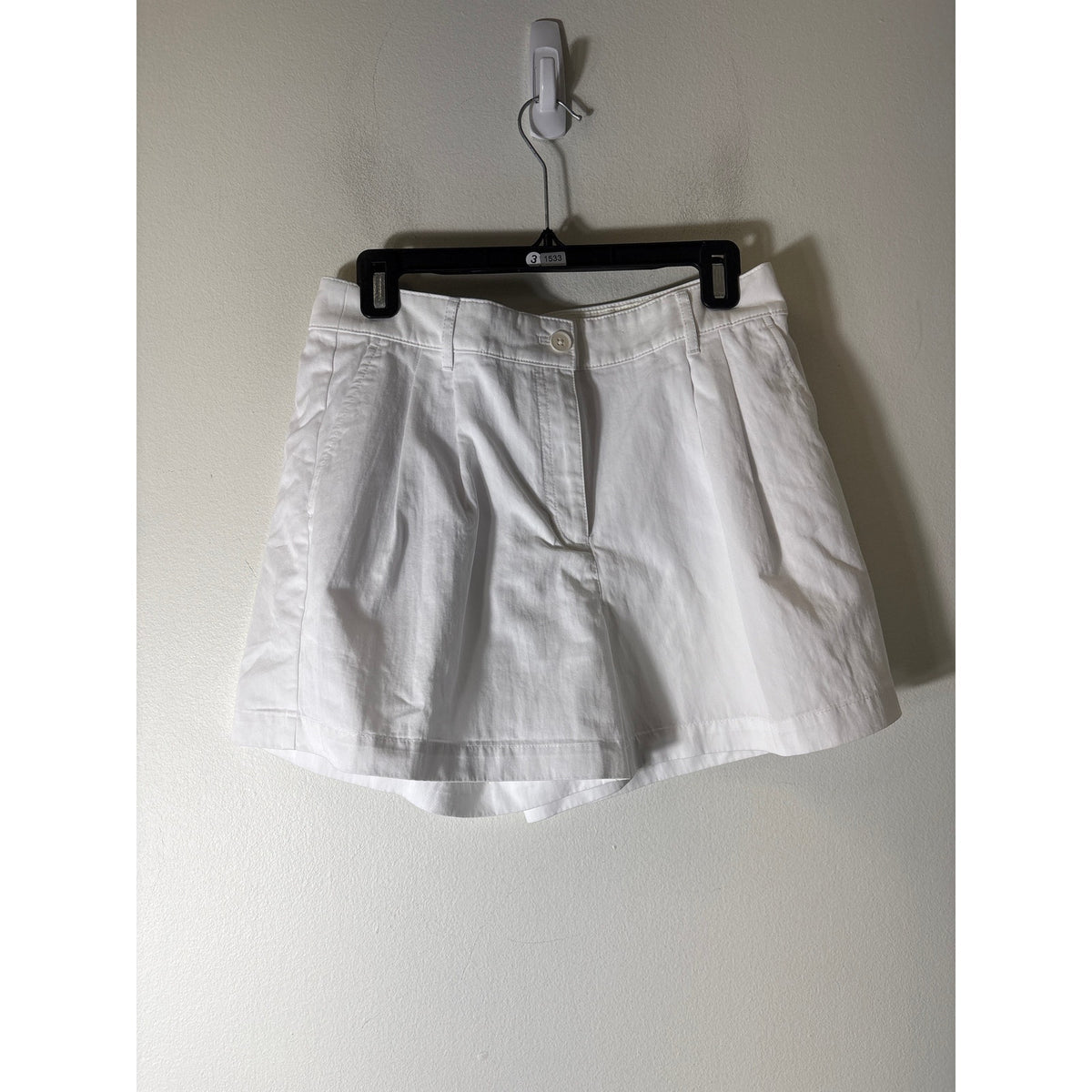 J. Crew Crisp White Cotton Short Shorts Sz 28