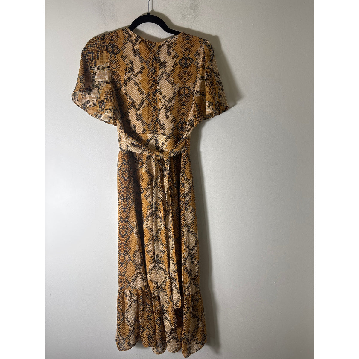 Waverleigh Maternity Snake Print Empire Waist Dress Sz S